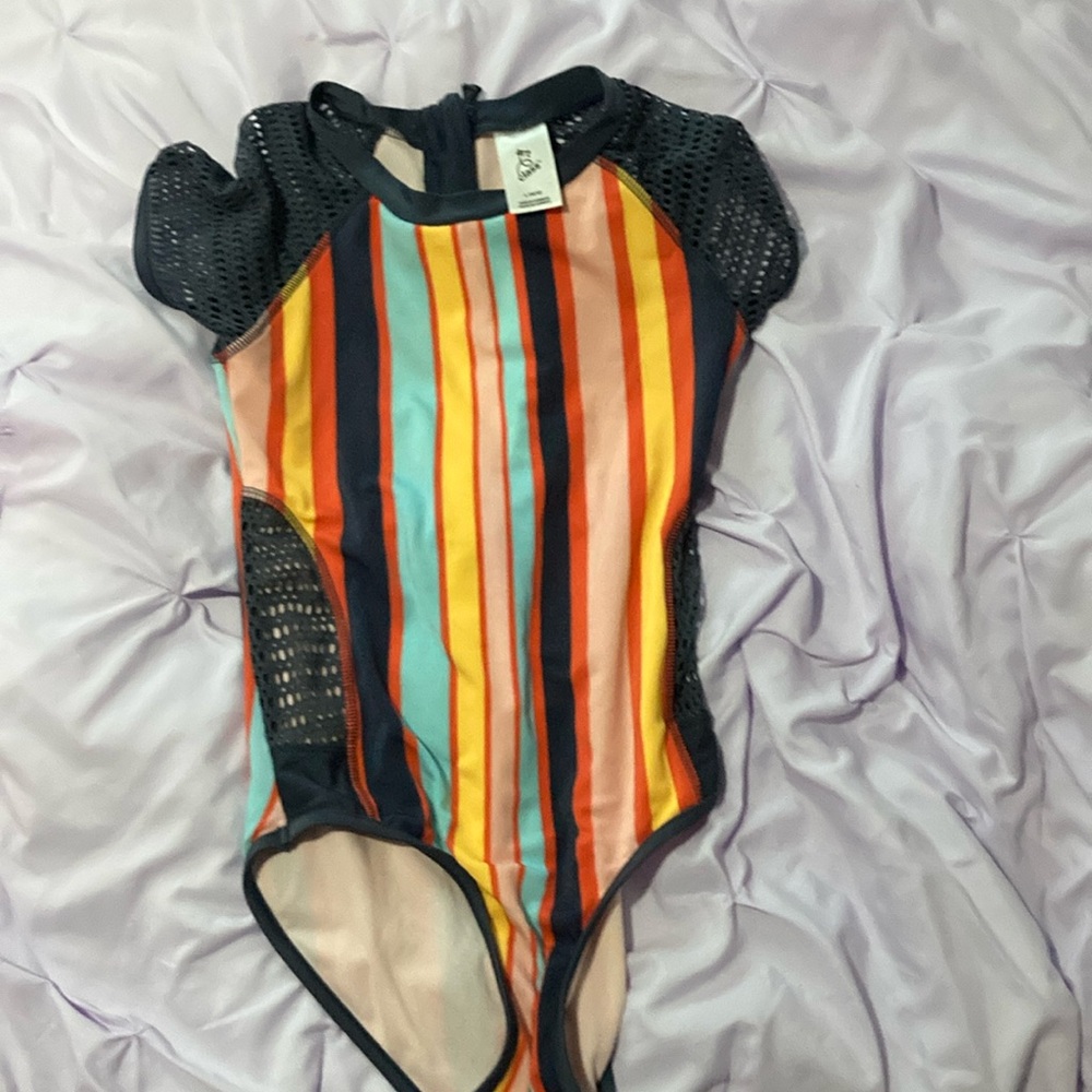art class Vibrant Striped Bodysuit